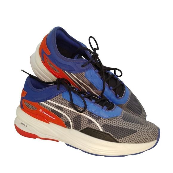 PUMA X BMW Motorsport Nitro Mens NEW w/Tags Gray w/Blue & Red Sneakers - sz. 13 - Picture 1 of 7